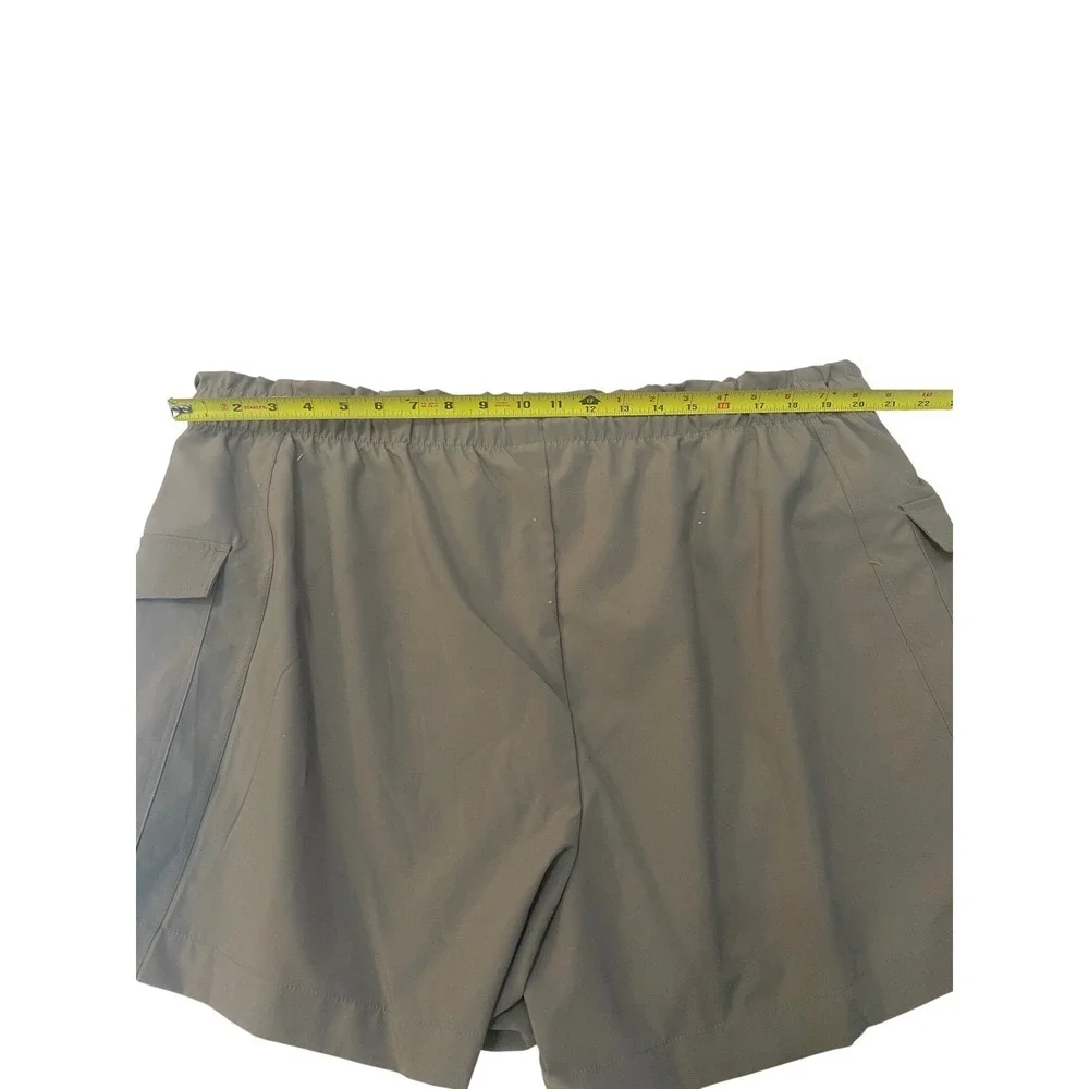 Avia Women's Cargo‎ Shorts Grey Fog Elastic Waist Hiking Utility Pockets NEW